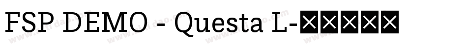 FSP DEMO - Questa L字体转换